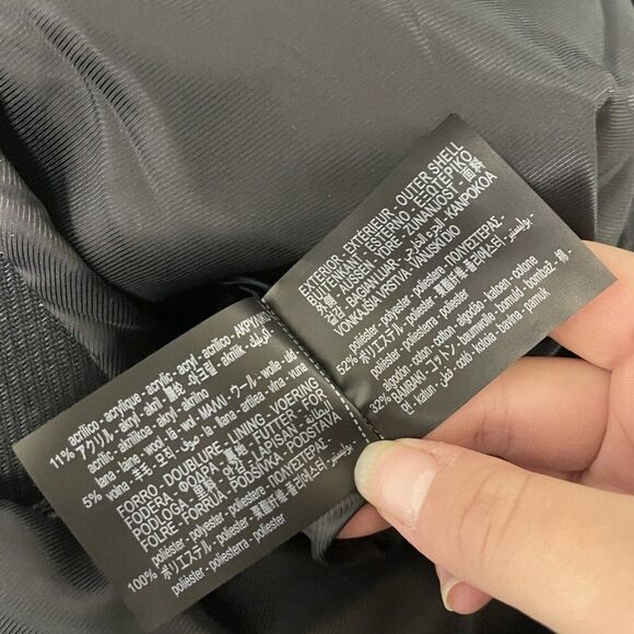 Zara Mens Overcoat Coat Mid length Medium M Gray Removeable Collar 6494/602 NWT - Picture 11 of 15